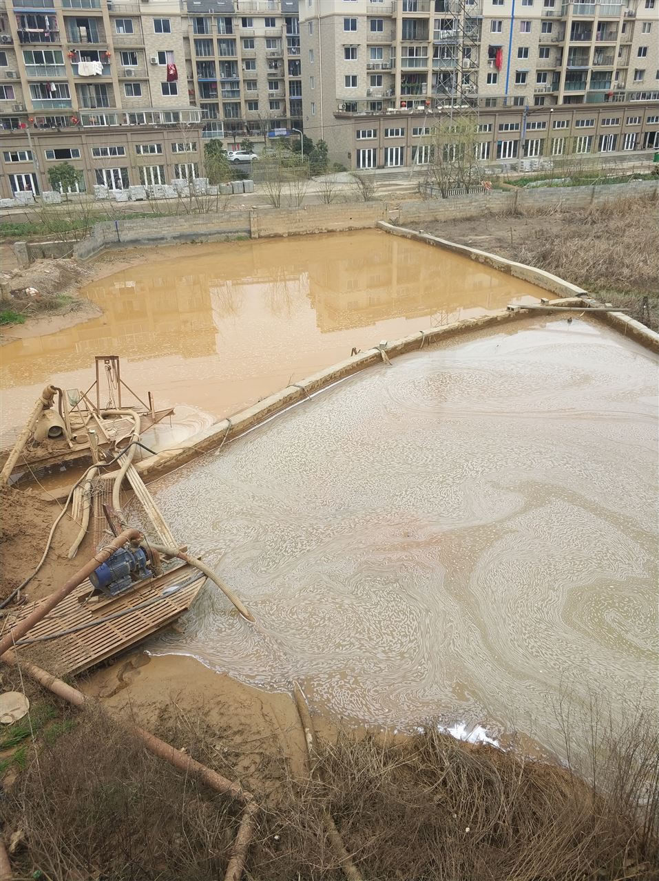 白银沉淀池淤泥清理-厂区废水池淤泥清淤